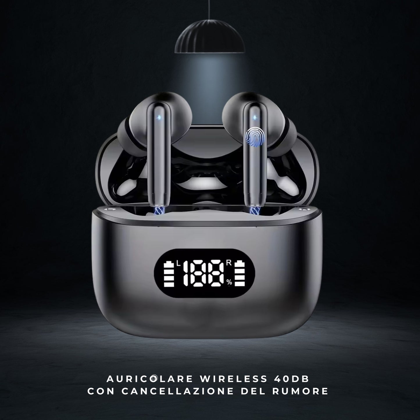 Auricolari Wireless TWS con Cancellazione Attiva del Rumore - Bluetooth 5.3